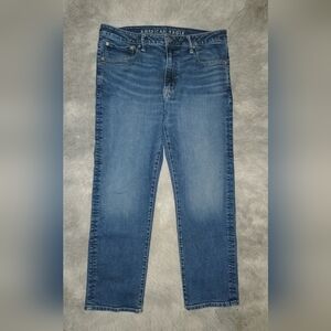 American Eagle Outfitters Men's Light Blue Straight Jeans